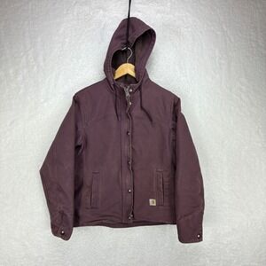 Carhartt Sandstone‎ Berkley Jacket Sherpa Lined Womens XS 100657 515 Dusty Plum